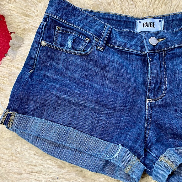 PAIGE DENIM JIMMY JIMMY SHORTS - Picture 6 of 9